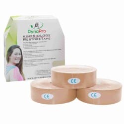 Kinesiology Restoretape - Beige - 3 Bulk Rolls Plus Box