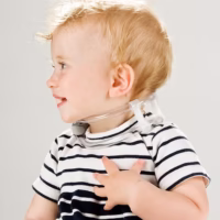 Child Wearing Tot Collar